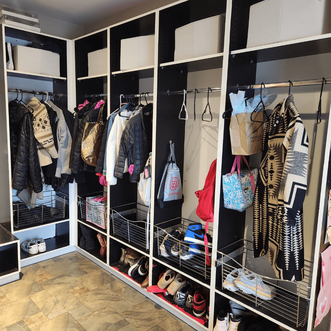 Mudroom Organizing