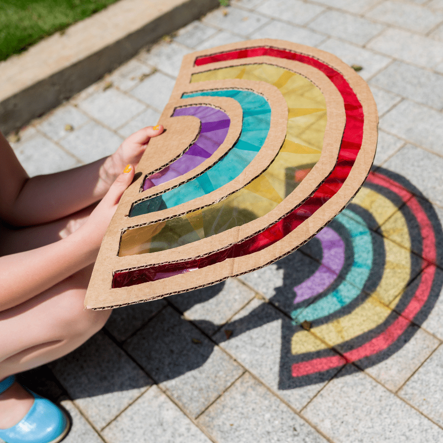 5. Nature Collage Suncatchers