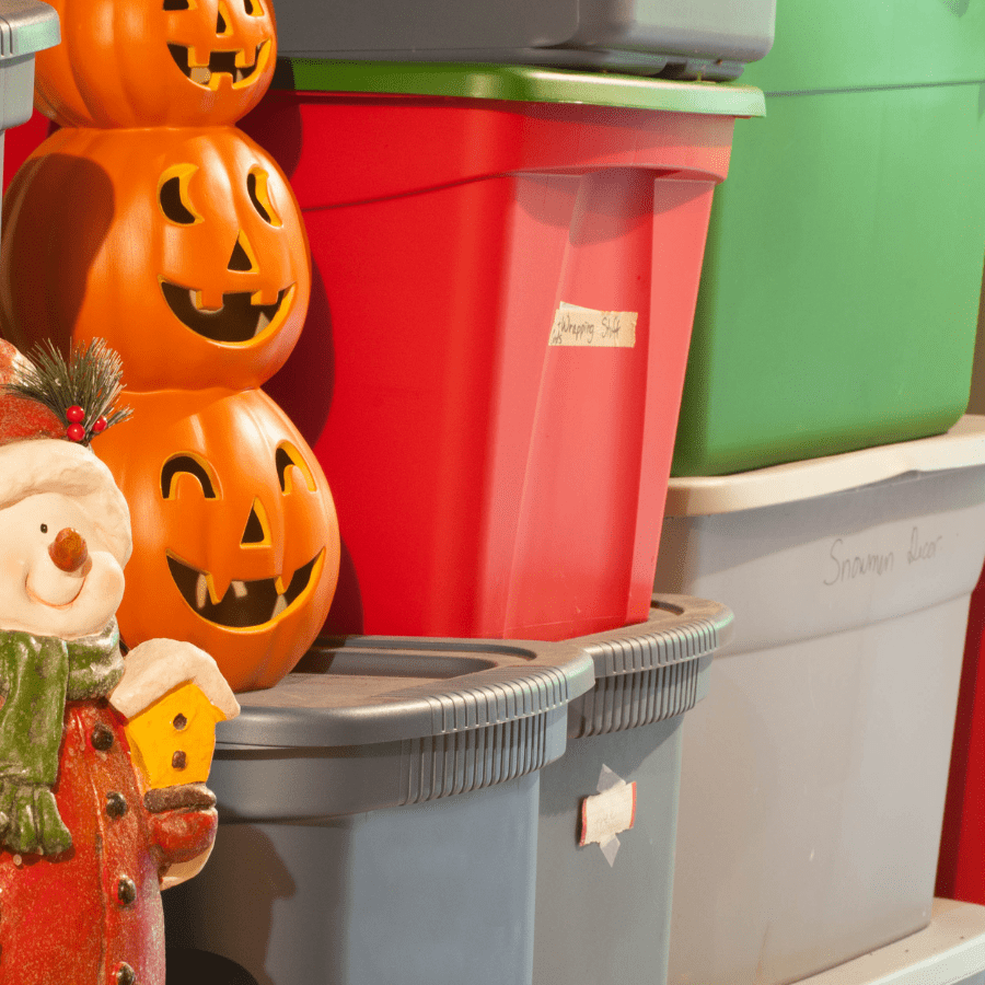 Smart Halloween Decor Storage