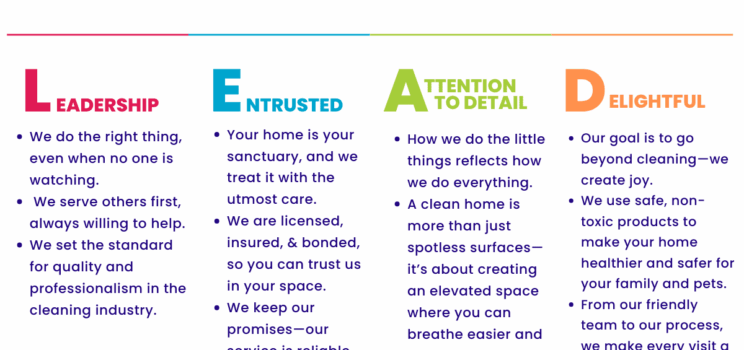 CORE Values: BETTER LIFE MAIDS is a Green House Cleaning Business That Lives Those Values