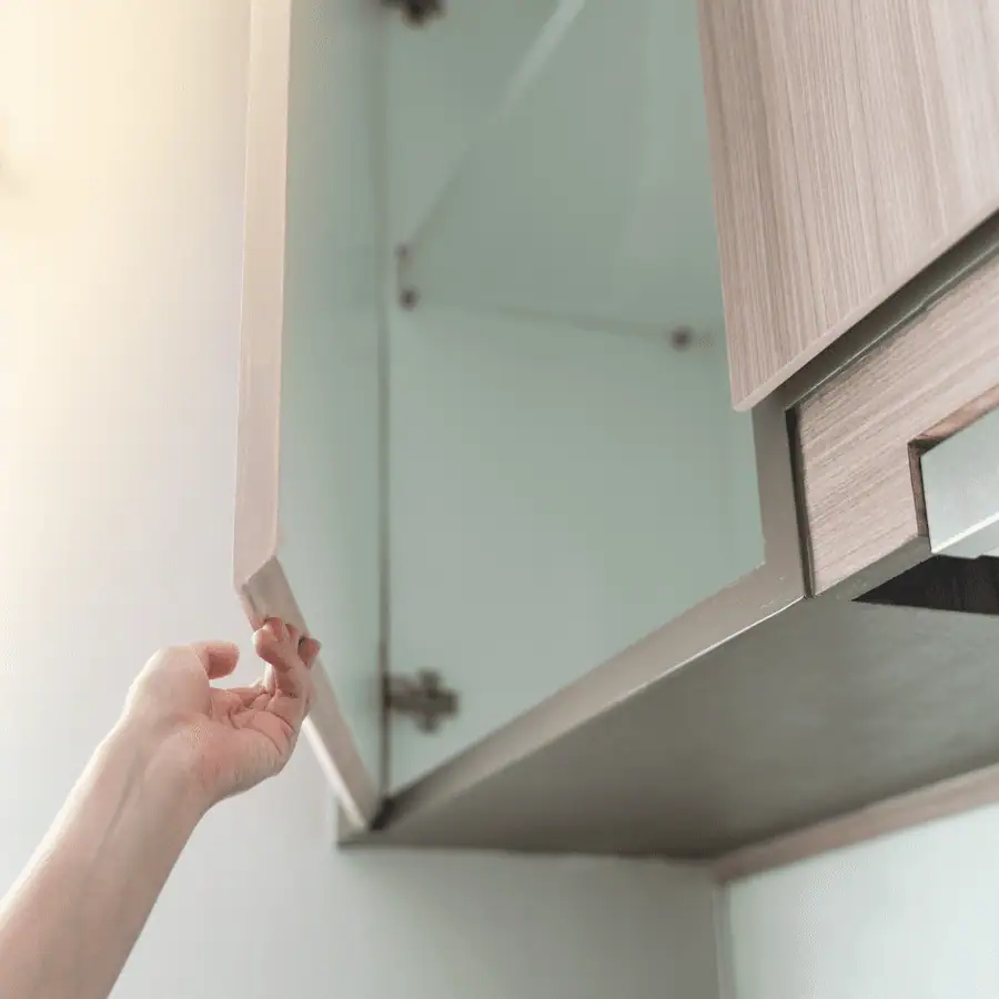 3. Interior Cabinet Cleaning