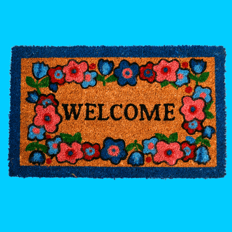 9. Hand Painted Doormat