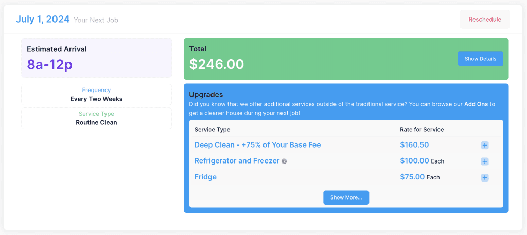 Your customer portal gives you control over your service