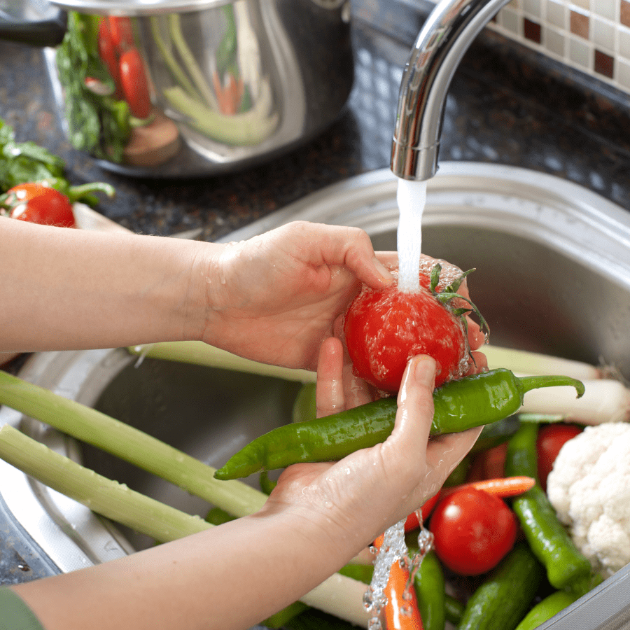 Toddlers (Ages 2-3): Washing Fruits and Veggies