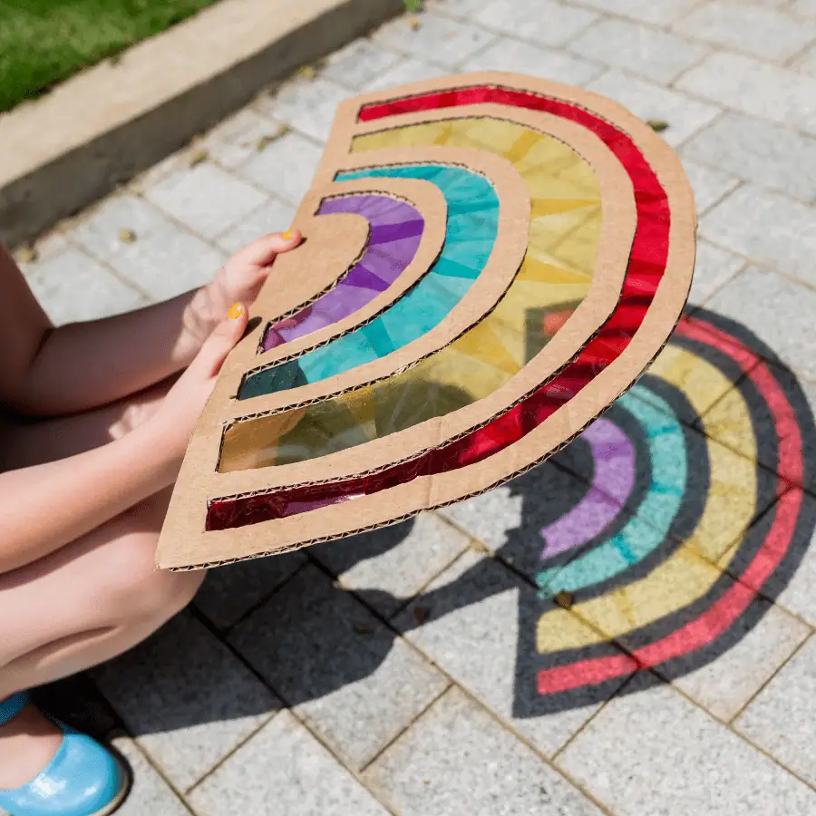 5. Nature Collage Suncatchers