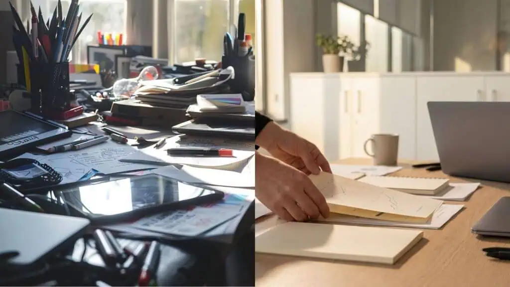 Clean home office setup for a St. Louis professional with minimal clutter